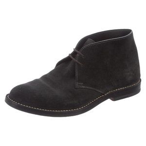 Bottega Veneta black suede flat ankle chukka boots EU 36